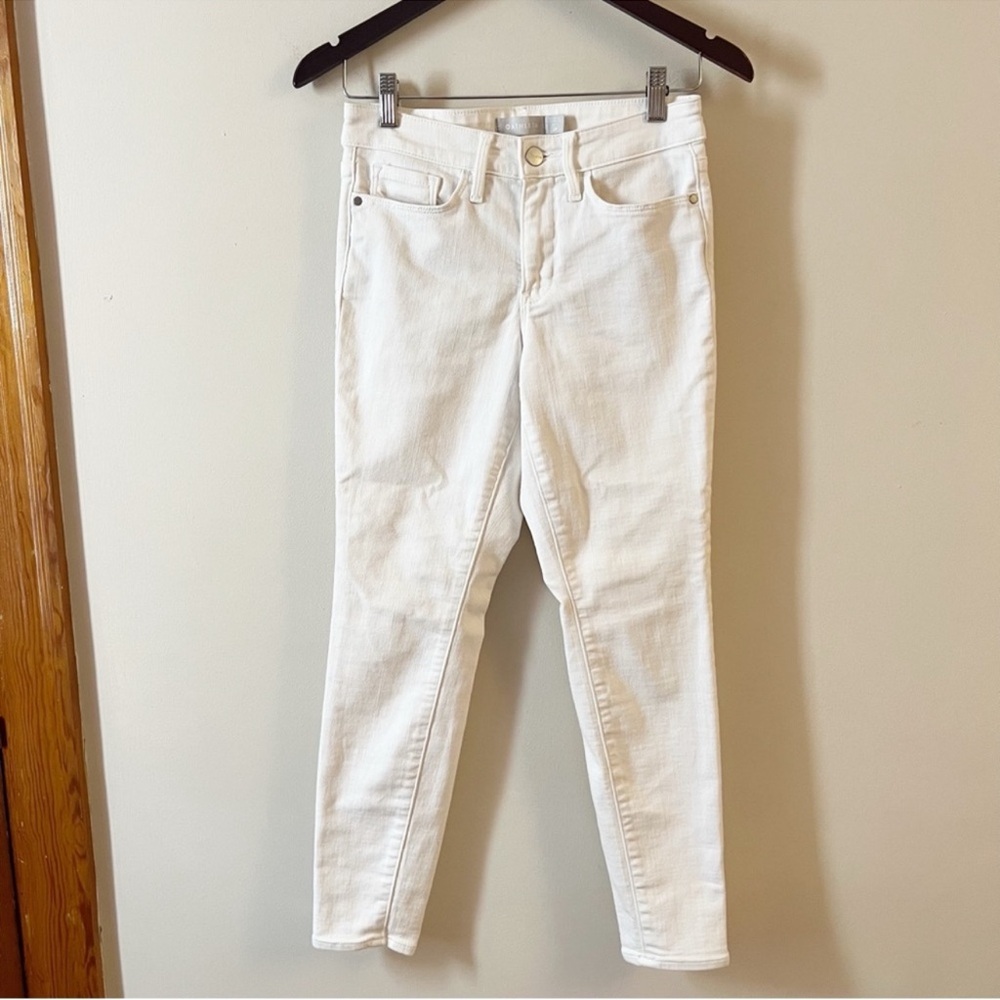 Athleta Sculptek Skinny Ankle Jeans White 530638-00 Size 2 Petite - Picture 2 of 11